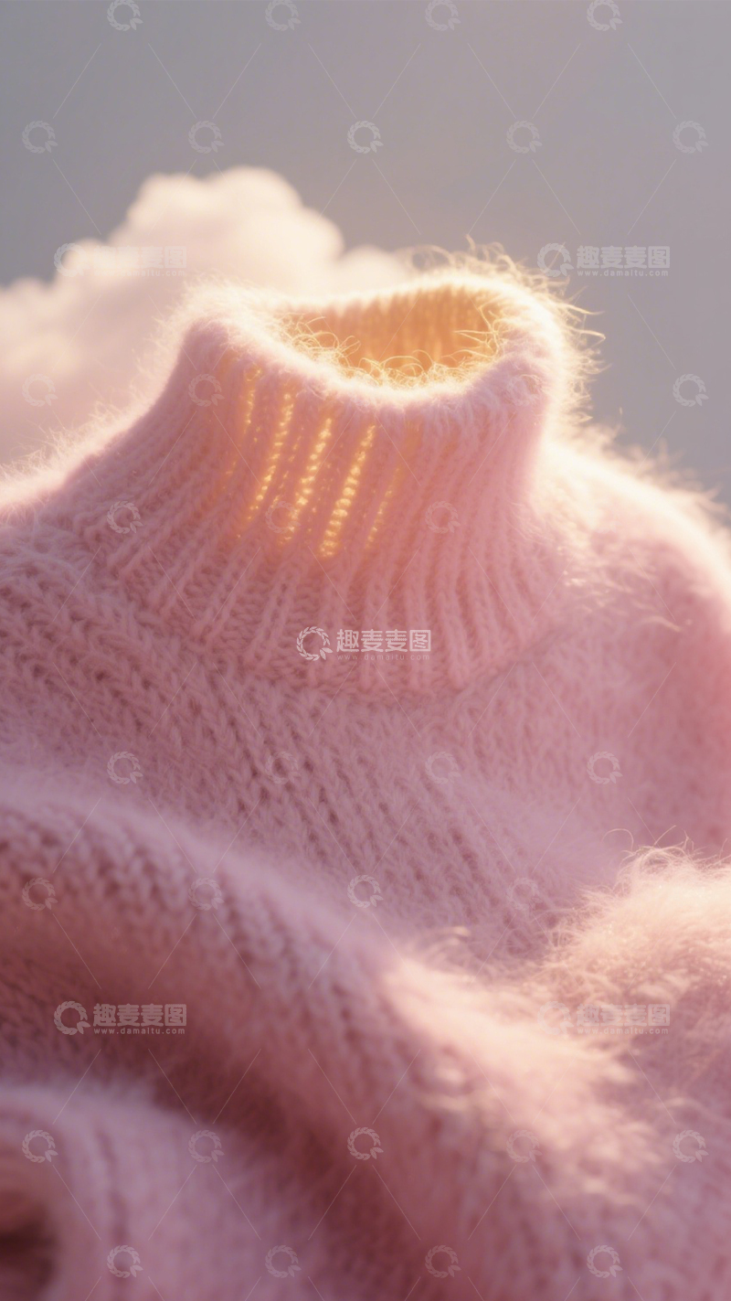 高清大图下载【趣麦麦图】毛衣特写柔软质感2