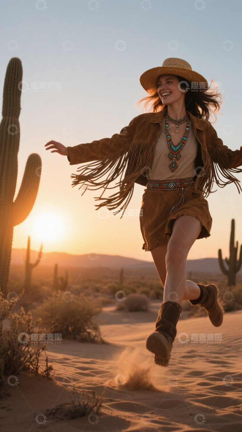 高清大图下载【趣麦麦图】沙漠民族风自由穿搭