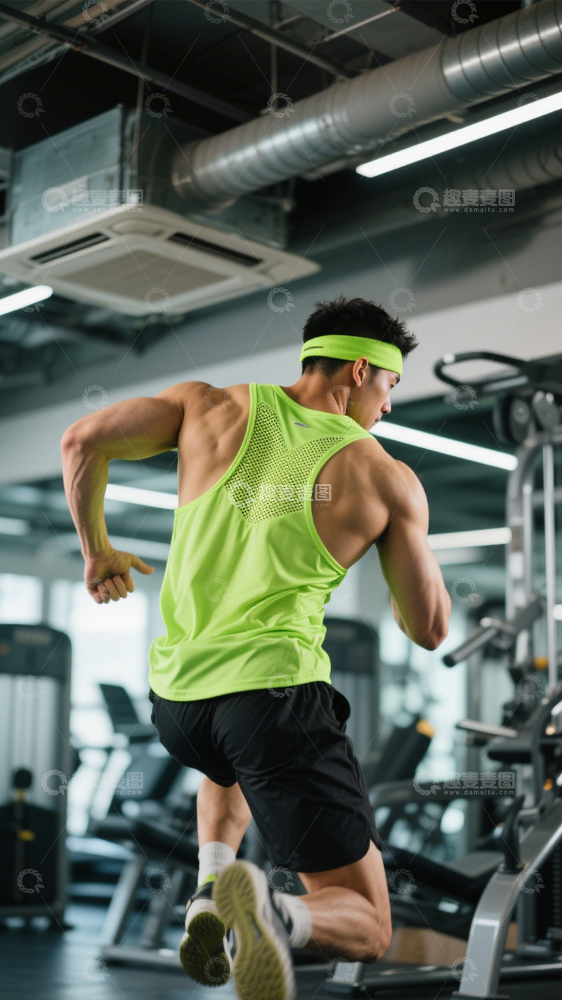 高清大图下载【趣麦麦图】健身房运动活力风