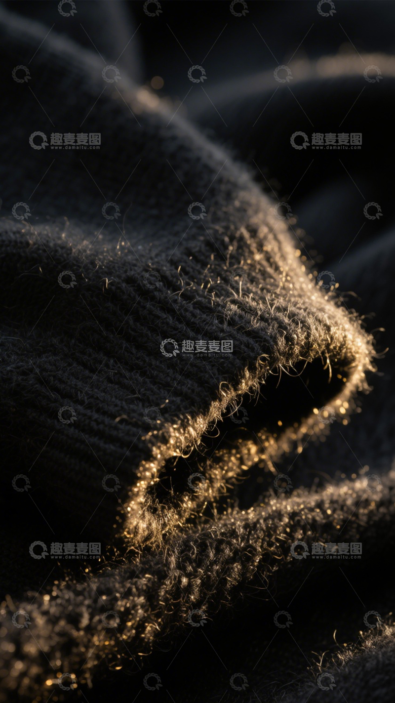 高清大图下载【趣麦麦图】毛衣特写柔软质感1