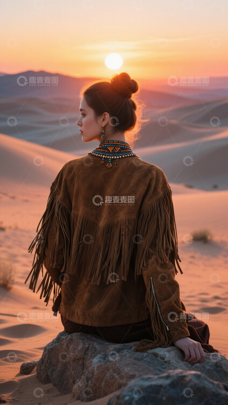 高清大图下载【趣麦麦图】沙漠民族风自由穿搭1