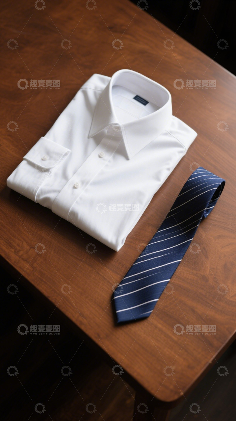 高清大图下载【趣麦麦图】衬衫领带正装搭配3