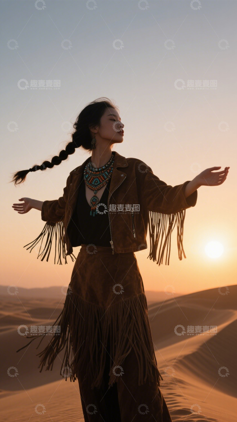 高清大图下载【趣麦麦图】沙漠民族风自由穿搭3