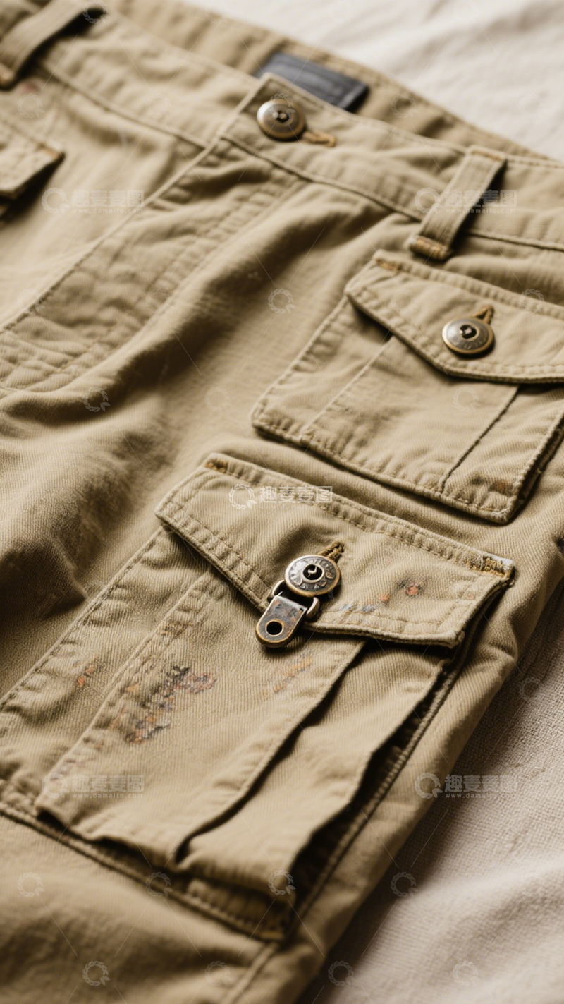 高清大图下载【趣麦麦图】工装短裤休闲穿搭