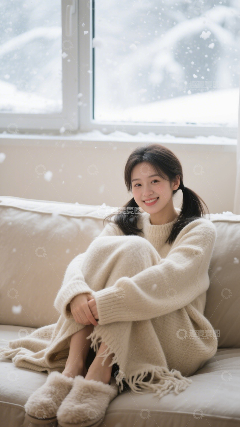 高清大图下载【趣麦麦图】冬日宅家温暖氛围3