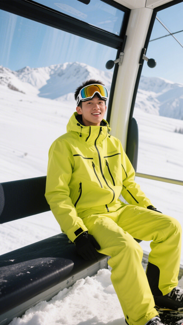 滑雪缆车亮色装备3