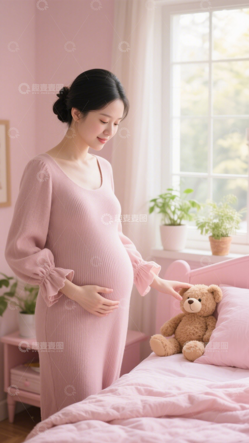 高清大图下载【趣麦麦图】孕期美好居家时光3