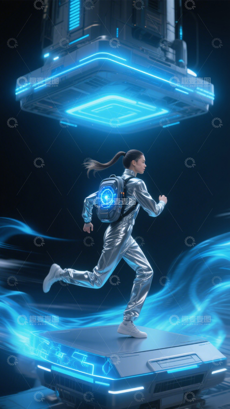 高清大图下载【趣麦麦图】赛博科幻未来之旅2