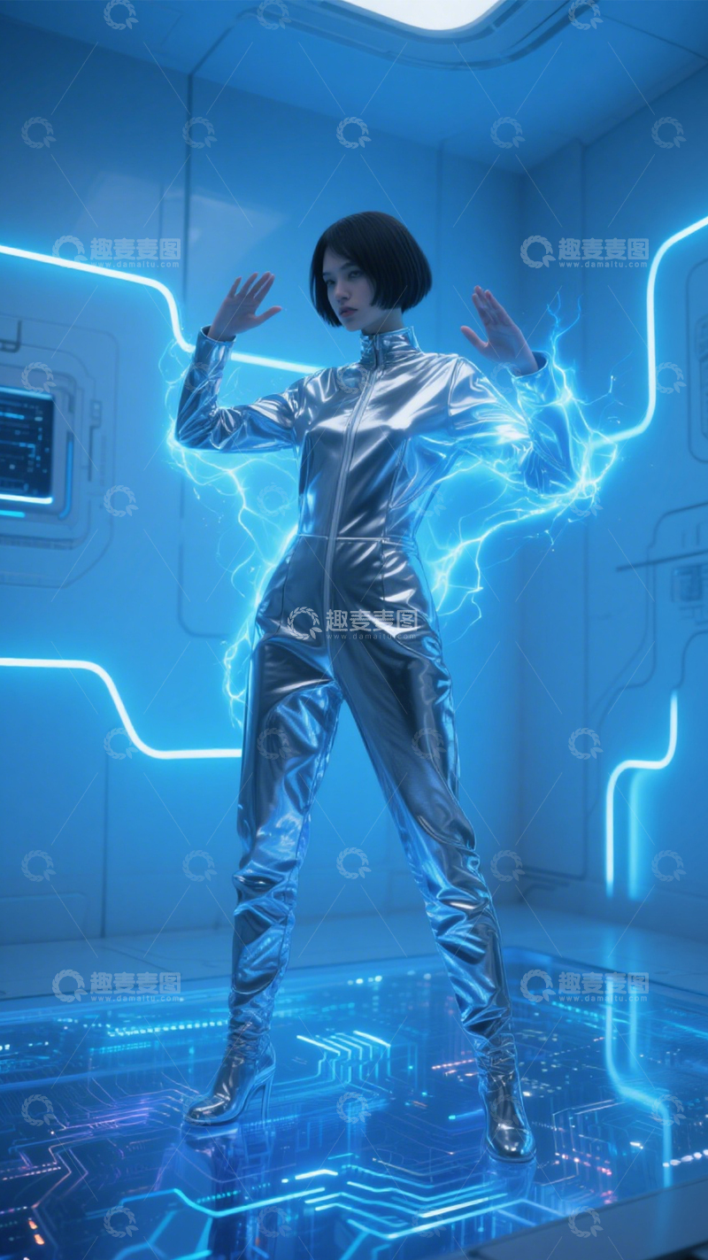 高清大图下载【趣麦麦图】赛博科幻未来之旅3