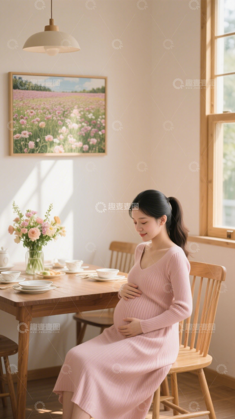 高清大图下载【趣麦麦图】孕期美好居家时光2