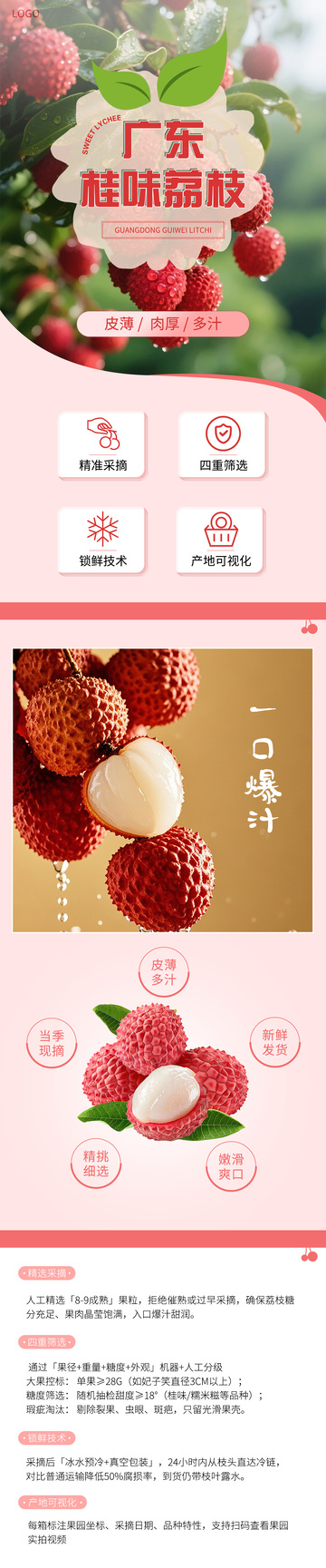 水果荔枝电商详情页