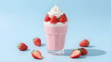 清新美味草莓奶油奶昔3