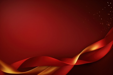 大红色金色丝绸边框背景