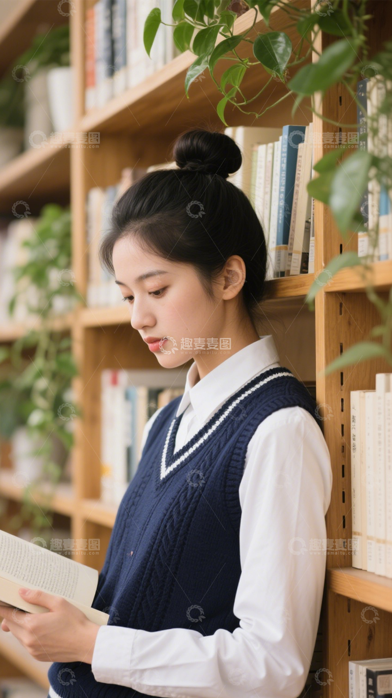 高清大图下载【趣麦麦图】校园青春图书馆3
