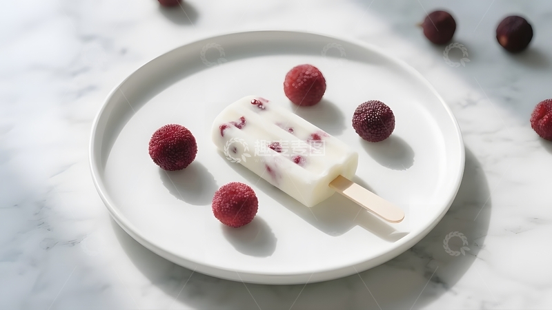 高清大图下载【趣麦麦图】清甜一夏草莓奶昔2