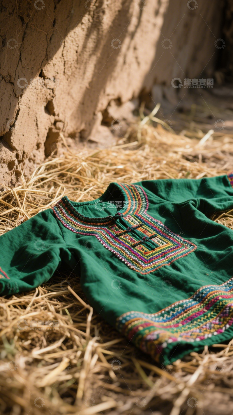 高清大图下载【趣麦麦图】民族服饰手工刺绣