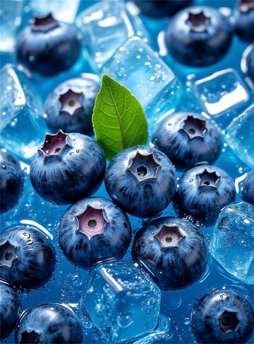夏日专属冰镇蓝莓