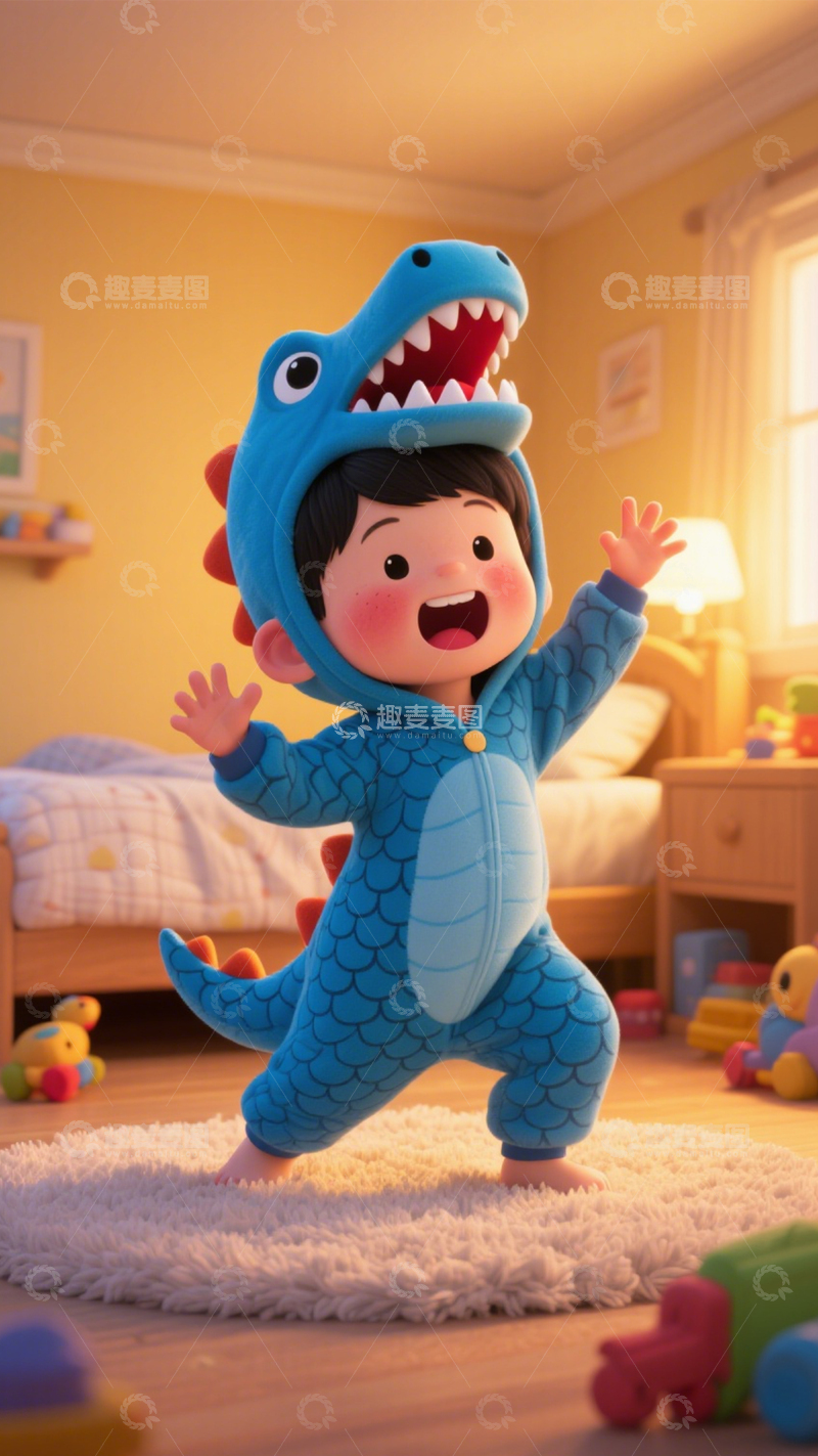 高清大图下载【趣麦麦图】童趣萌娃居家穿搭2