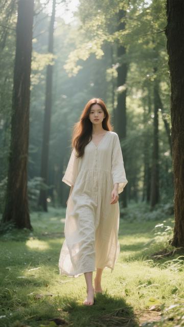 森系治愈自然穿搭