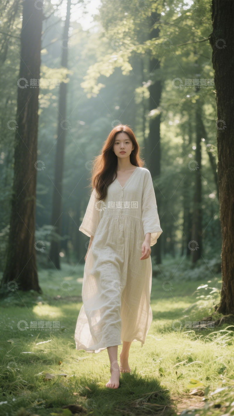 高清大图下载【趣麦麦图】森系治愈自然穿搭