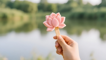 夏日清景手捧莲花2