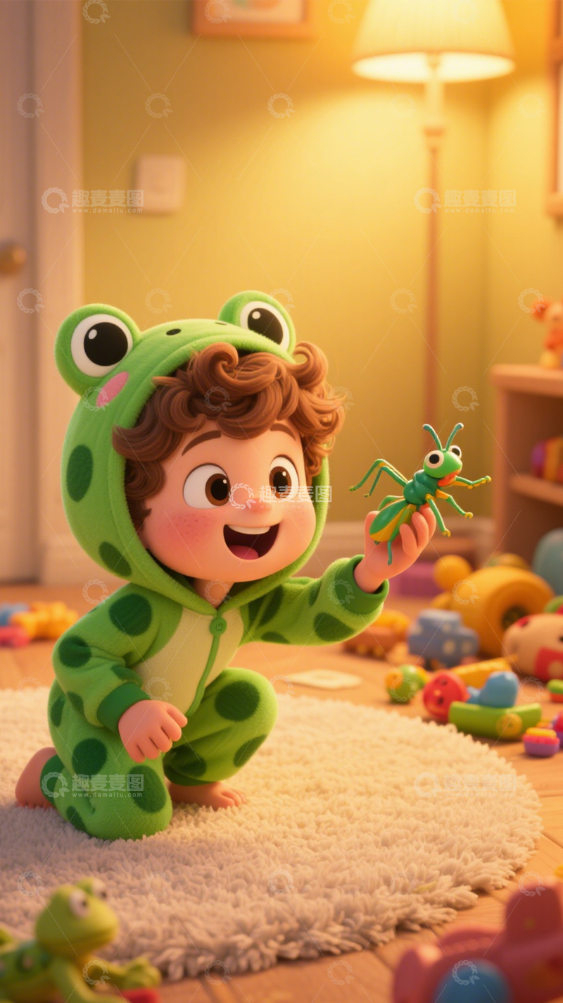 高清大图下载【趣麦麦图】童趣萌娃居家穿搭