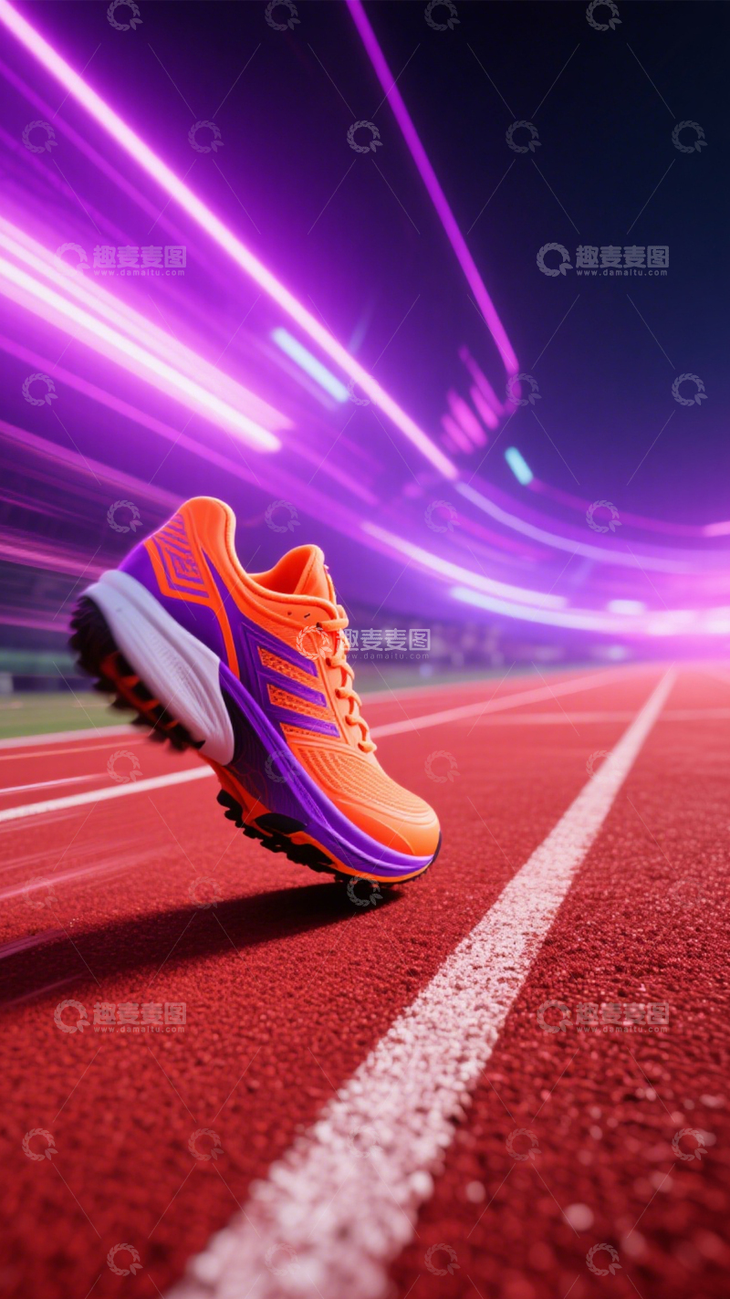 高清大图下载【趣麦麦图】运动跑鞋竞速魅力1