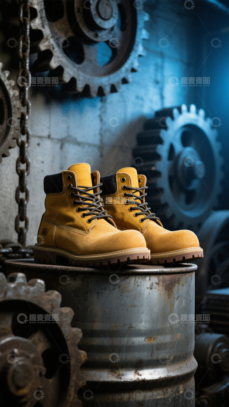 高清大图下载【趣麦麦图】工装黄靴户外硬朗3