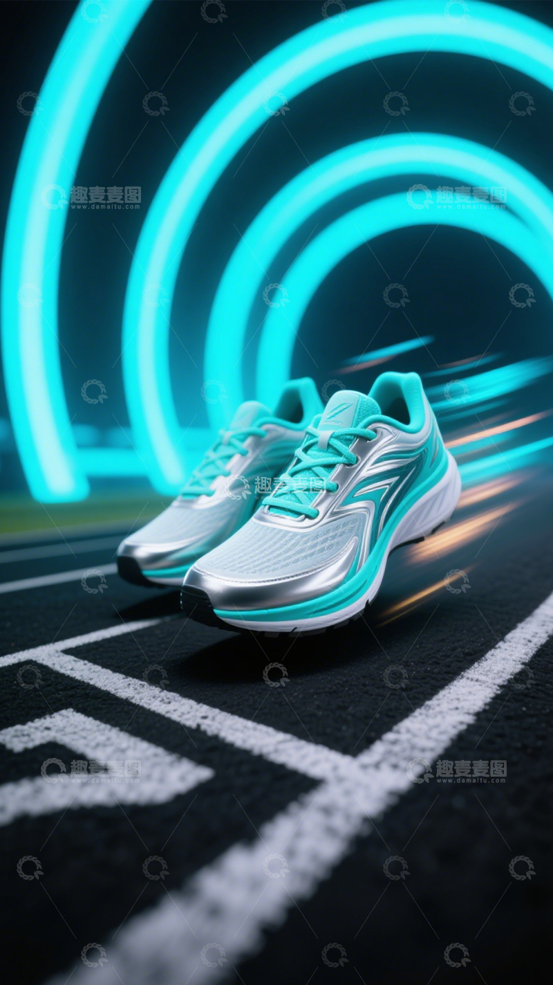 高清大图下载【趣麦麦图】运动跑鞋竞速魅力3