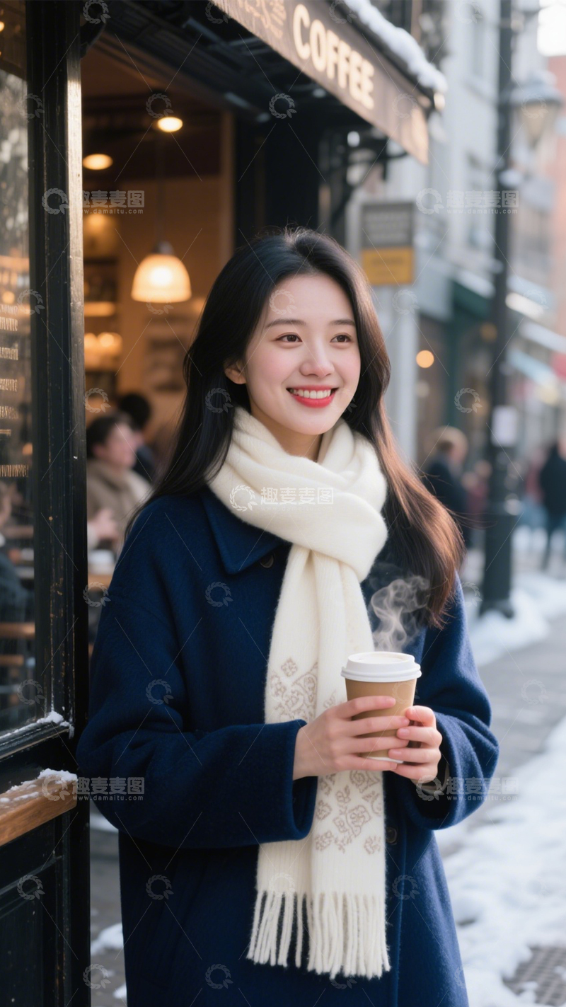 高清大图下载【趣麦麦图】秋冬穿搭时尚氛围1