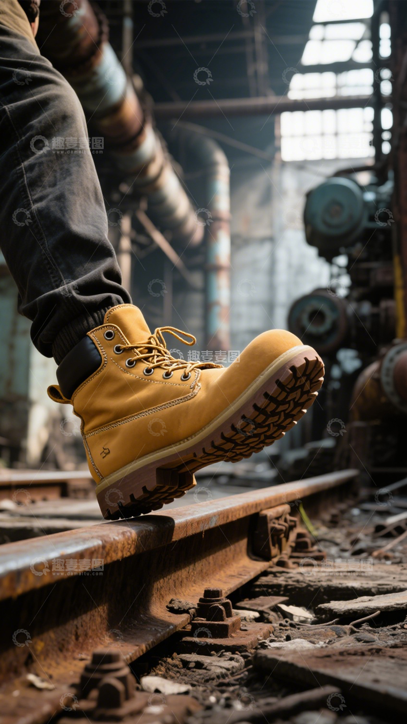 高清大图下载【趣麦麦图】工装黄靴户外硬朗