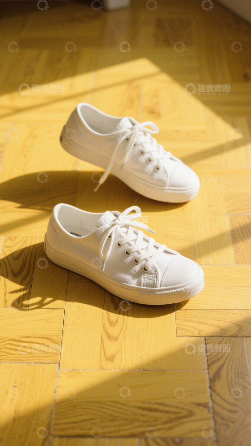 高清大图下载【趣麦麦图】简约小白鞋日常风2