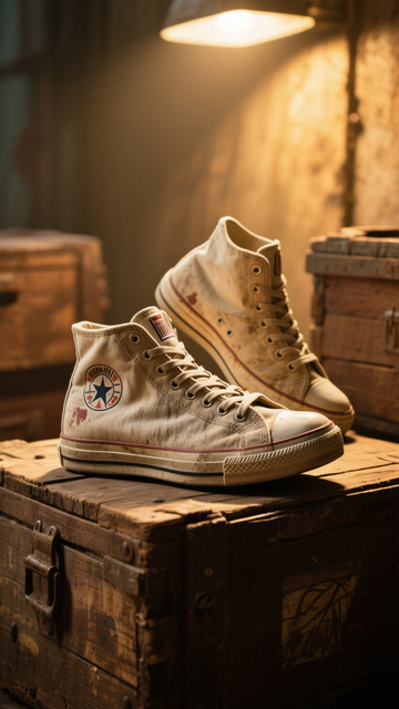 复古帆布鞋怀旧感