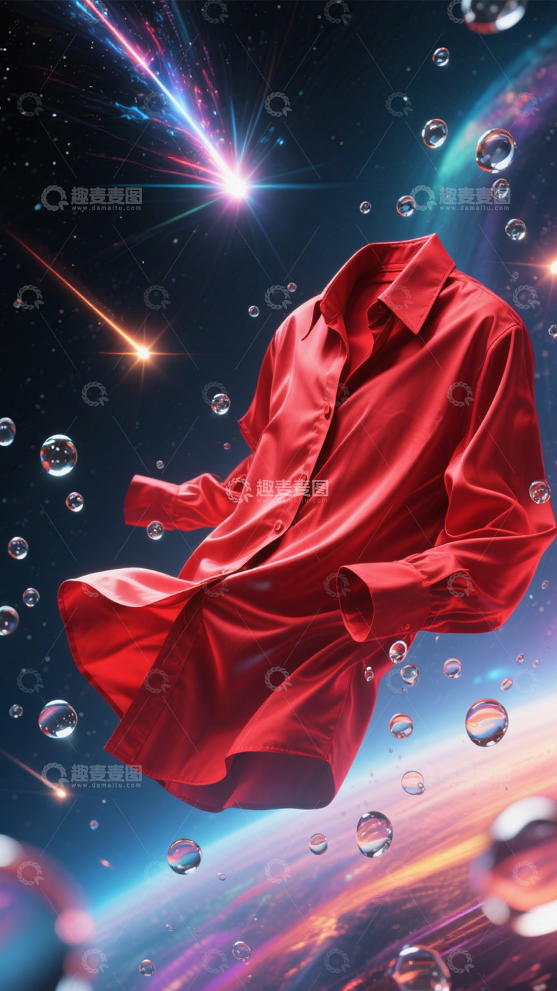 高清大图下载【趣麦麦图】星空衬衫时尚宇宙漫游3