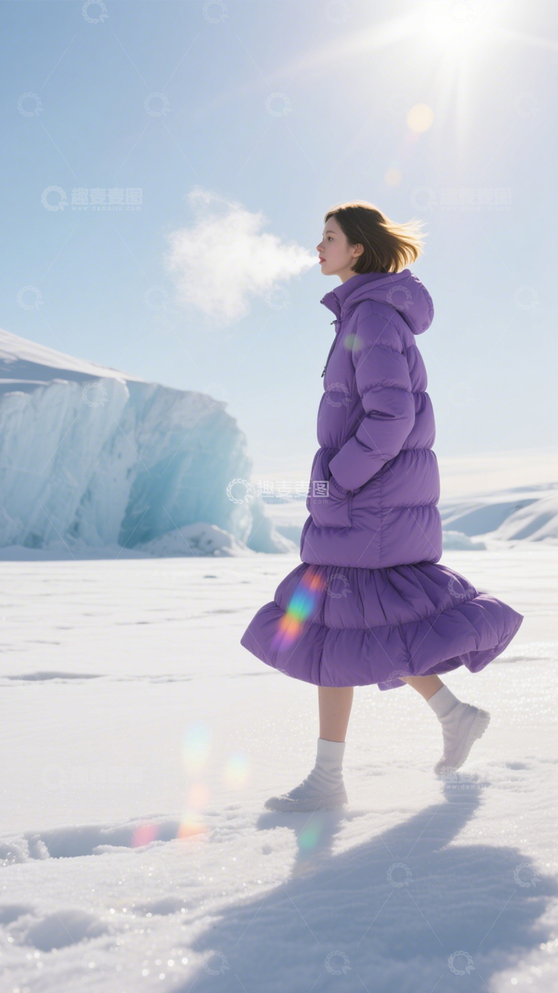 高清大图下载【趣麦麦图】羽绒服冬日时尚保暖1