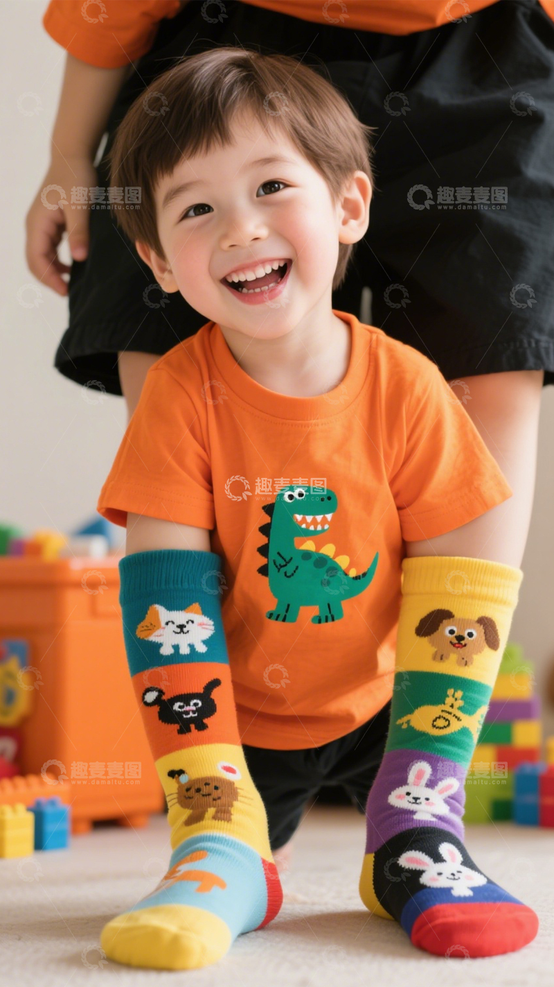 高清大图下载【趣麦麦图】儿童潮袜 童趣满格2