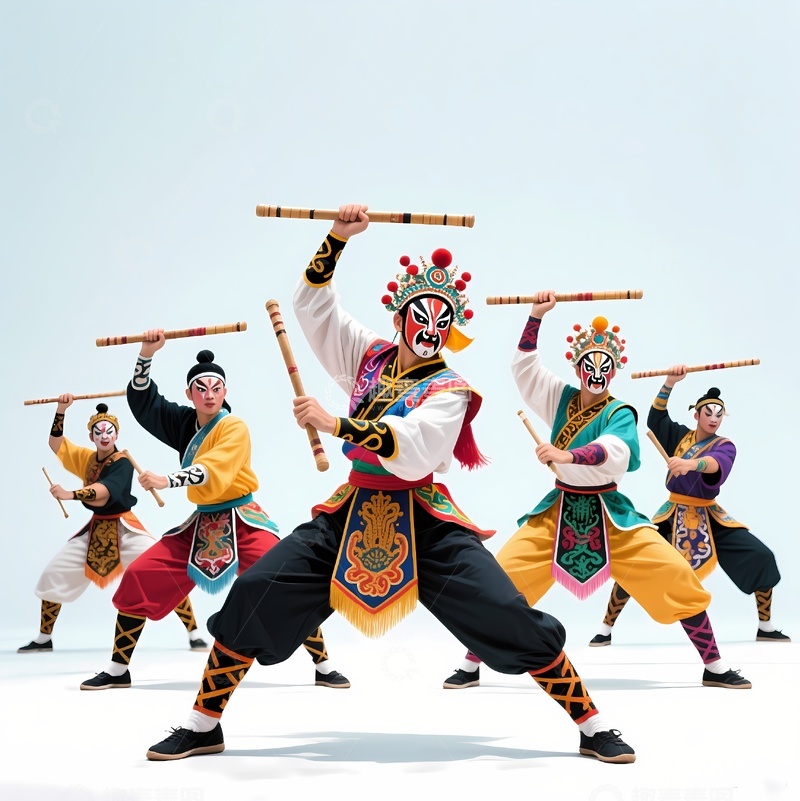 高清大图下载【趣麦麦图】潮汕英歌舞秧歌