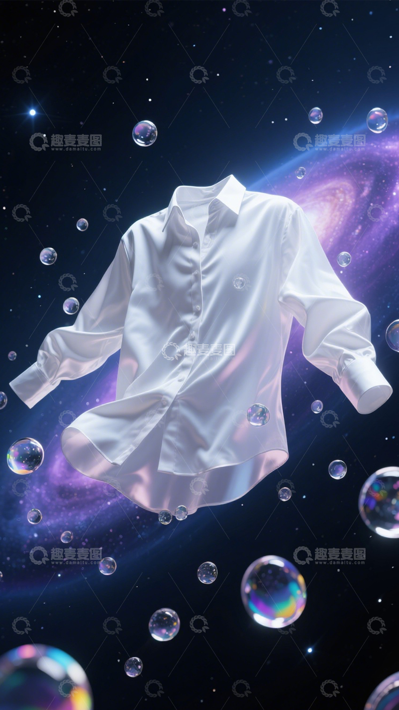 高清大图下载【趣麦麦图】星空衬衫时尚宇宙漫游1