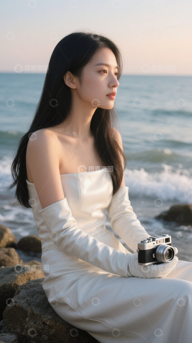 高清大图下载【趣麦麦图】长手套优雅艺术1