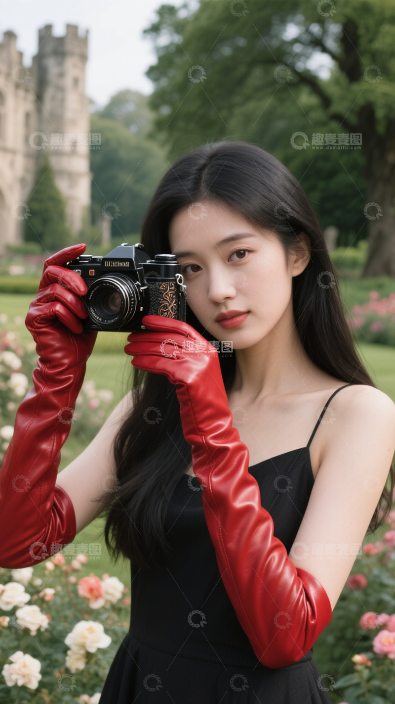 高清大图下载【趣麦麦图】长手套优雅艺术2