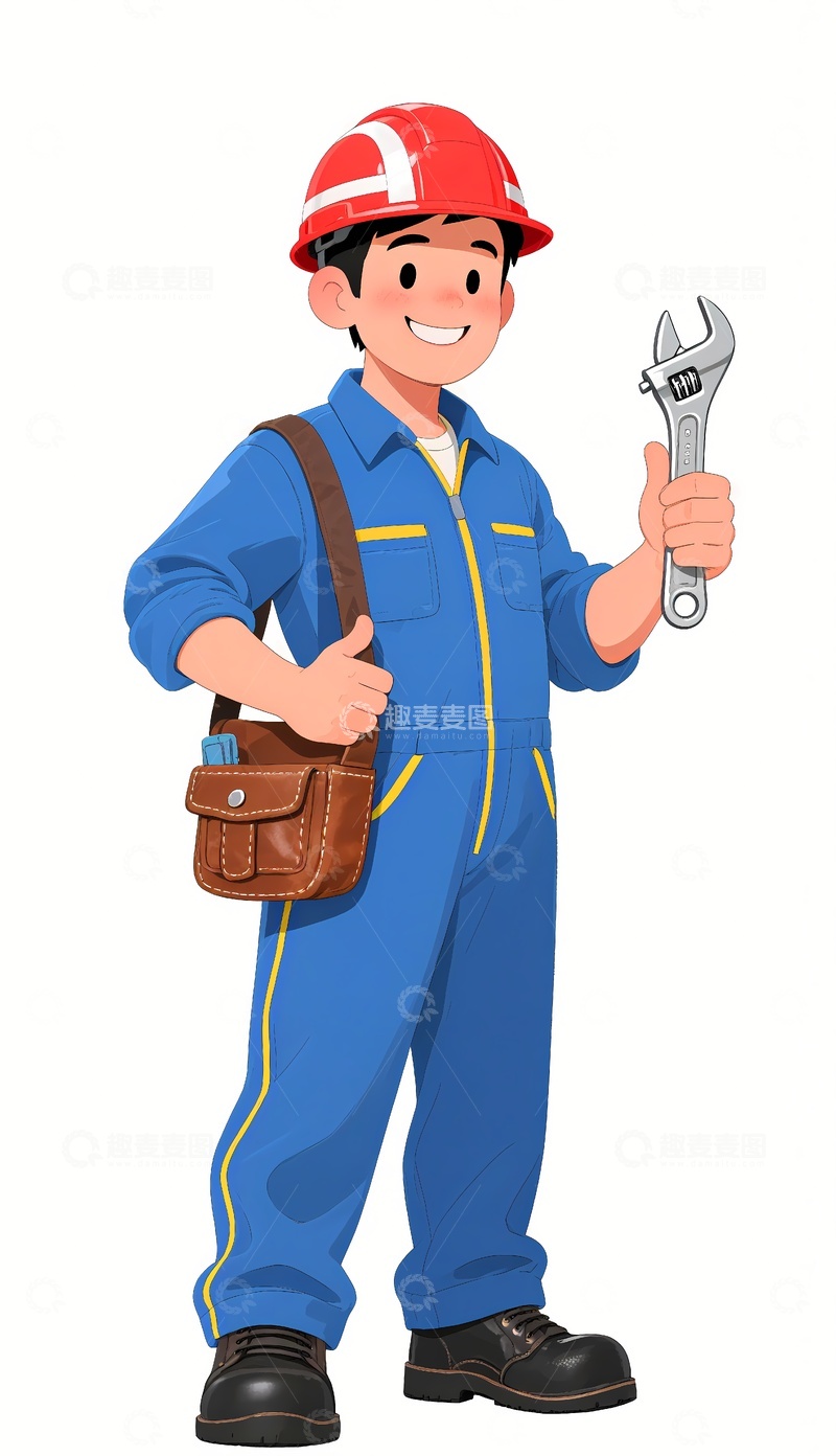 维修工人卡通2