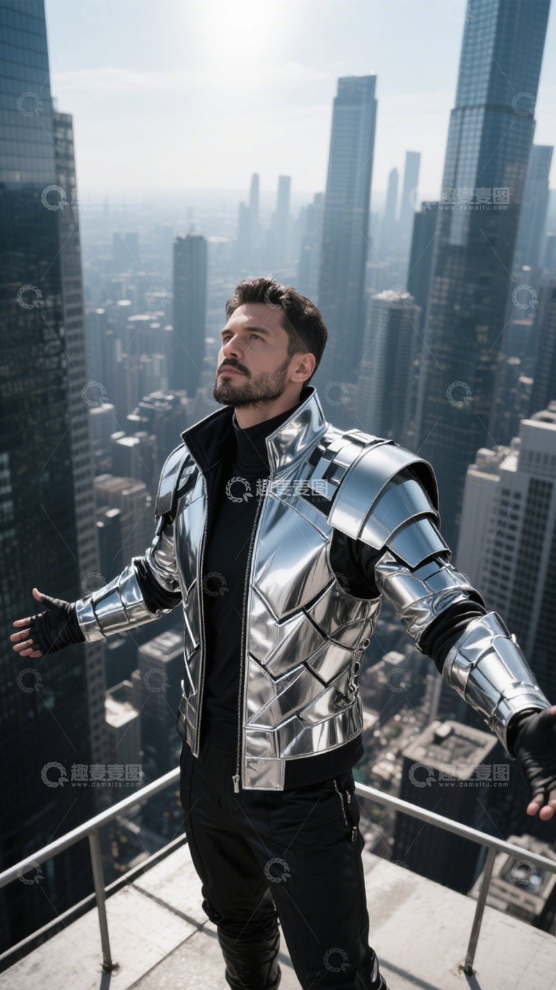 高清大图下载【趣麦麦图】复古铠甲个性穿搭首选3