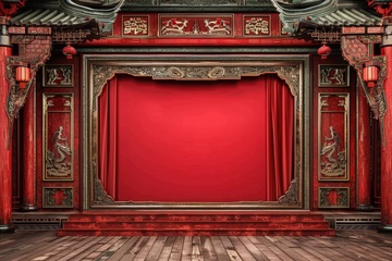 古老建筑房屋装饰背景