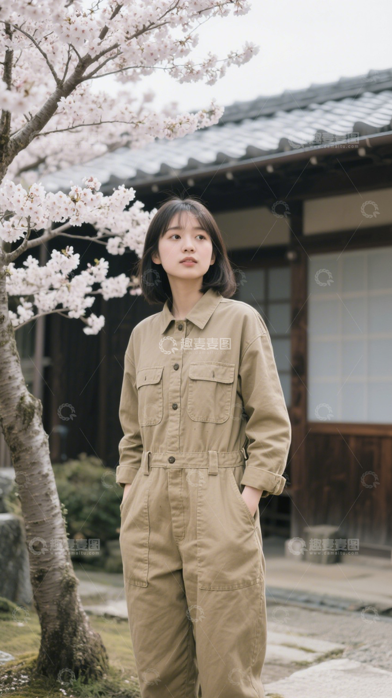 高清大图下载【趣麦麦图】连体工装随性造型2