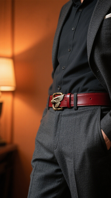 皮带时尚穿搭配饰