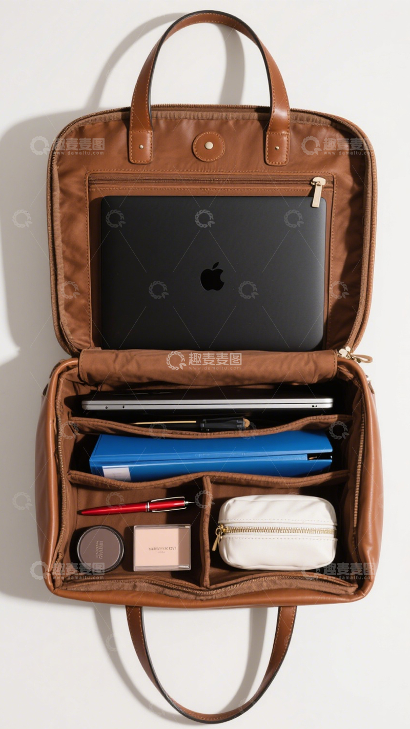 高清大图下载【趣麦麦图】简约收纳包日常通勤搭2
