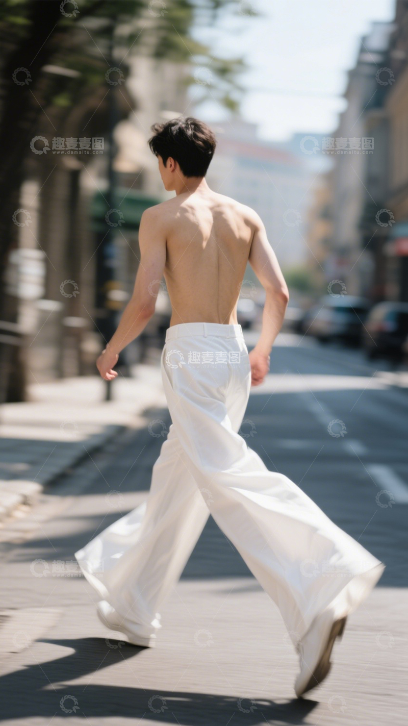 高清大图下载【趣麦麦图】无袖连体裤街头时尚风