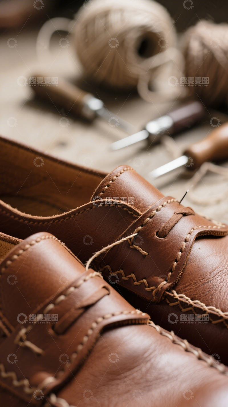 高清大图下载【趣麦麦图】手工皮鞋工艺之美2