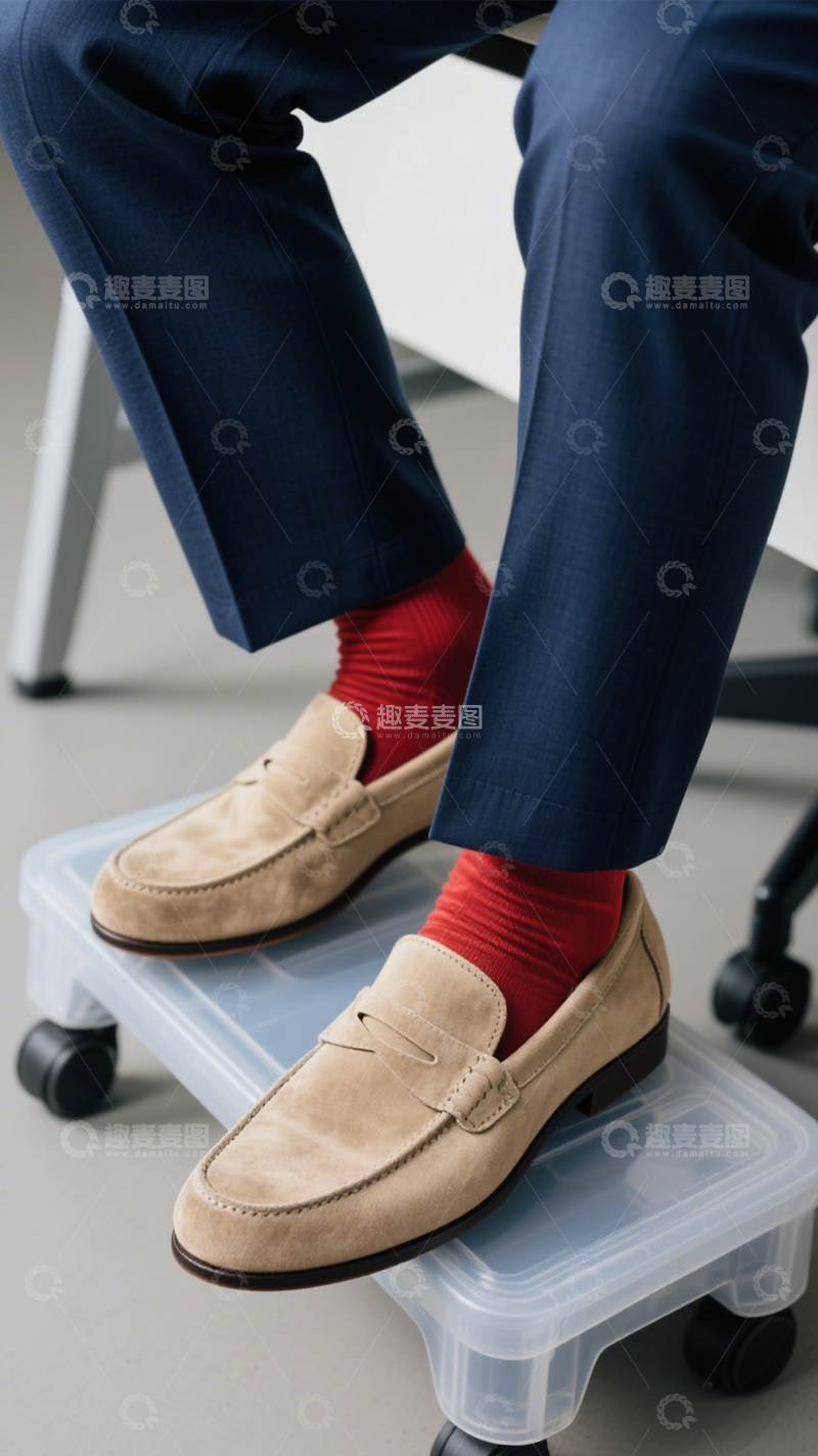 高清大图下载【趣麦麦图】撞色袜鞋个性搭配