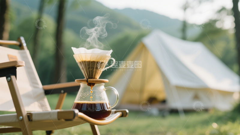 高清大图下载【趣麦麦图】户外露营咖啡时光1